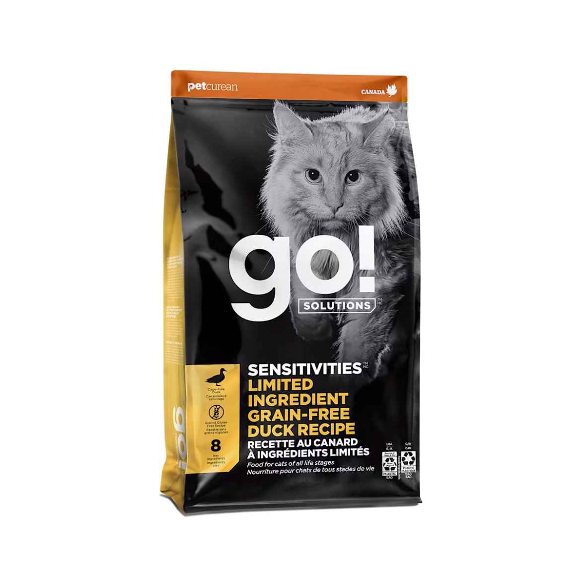 Picture of FELINE GO! SENSITIVITIES L.I.D. GF Duck 3lb/1.36kg