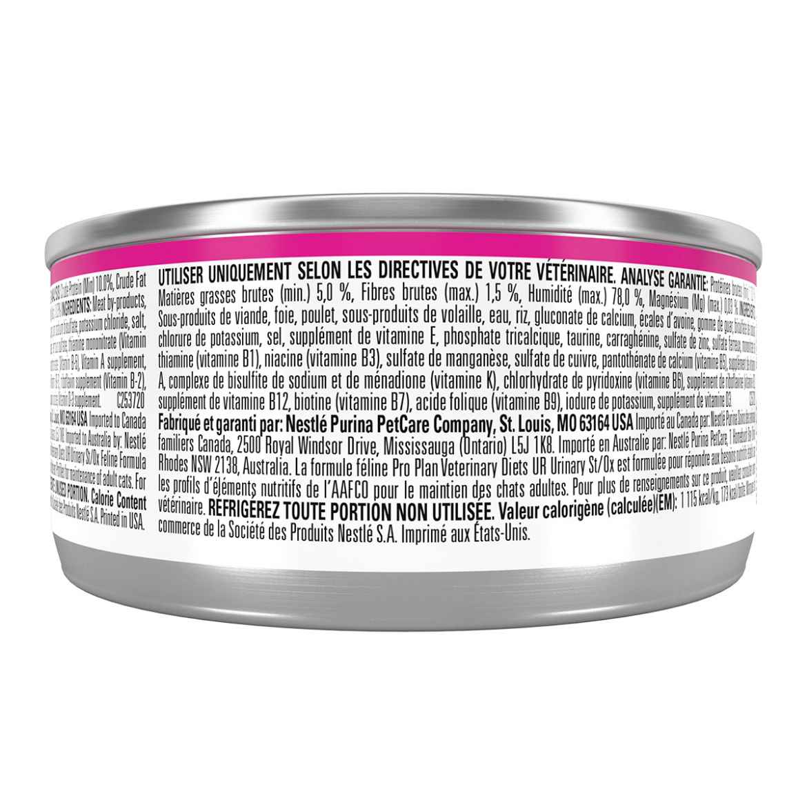 Picture of FELINE PVD URINARY UR ST/OX - 24 x 156gm cans