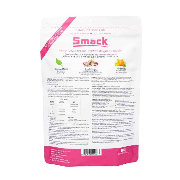 Picture of FELINE SMACK SUPER FOOD DEHYDRATED Lamb Royale - 250g/8.8oz
