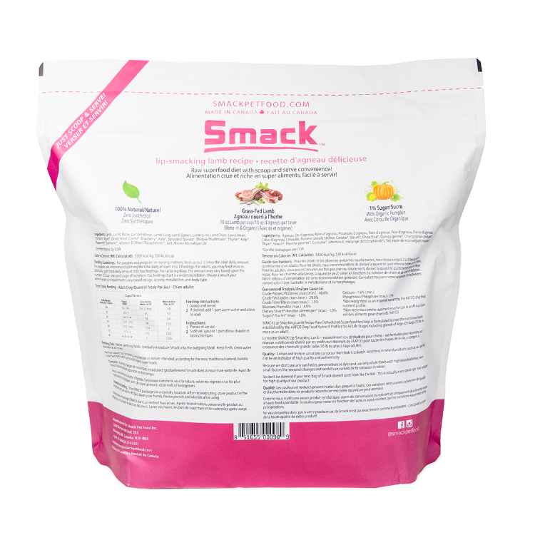 Picture of CANINE SMACK RAW SUPER FOOD DEHYDRATED Lip Smacking Lamb - 1.5kg/3.3lbs