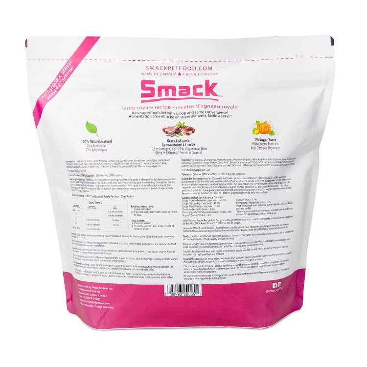 Picture of FELINE SMACK SUPER FOOD DEHYDRATED Lamb Royale - 1.5kg/3.3lb