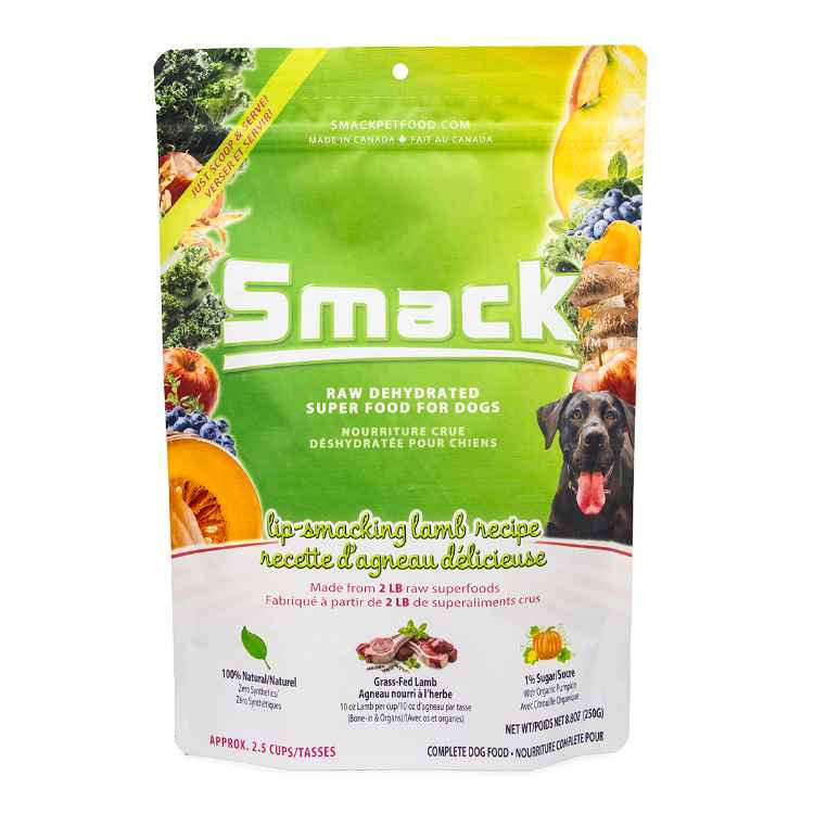 Picture of CANINE SMACK RAW SUPER FOOD DEHYDRATED Lip Smacking Lamb - 250g/8.8oz