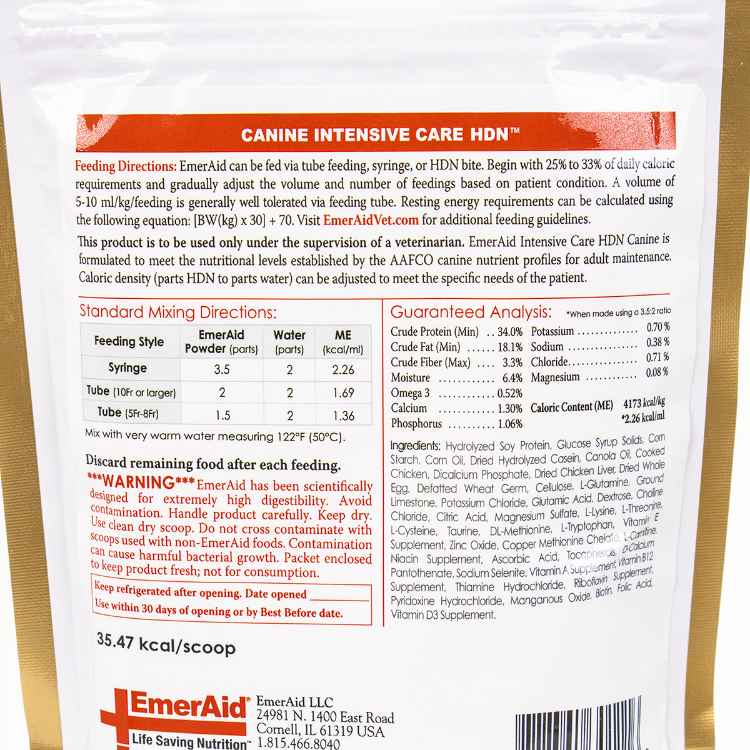 Picture of EMERAID INTENSIVE CARE CANINE HDN - 100g