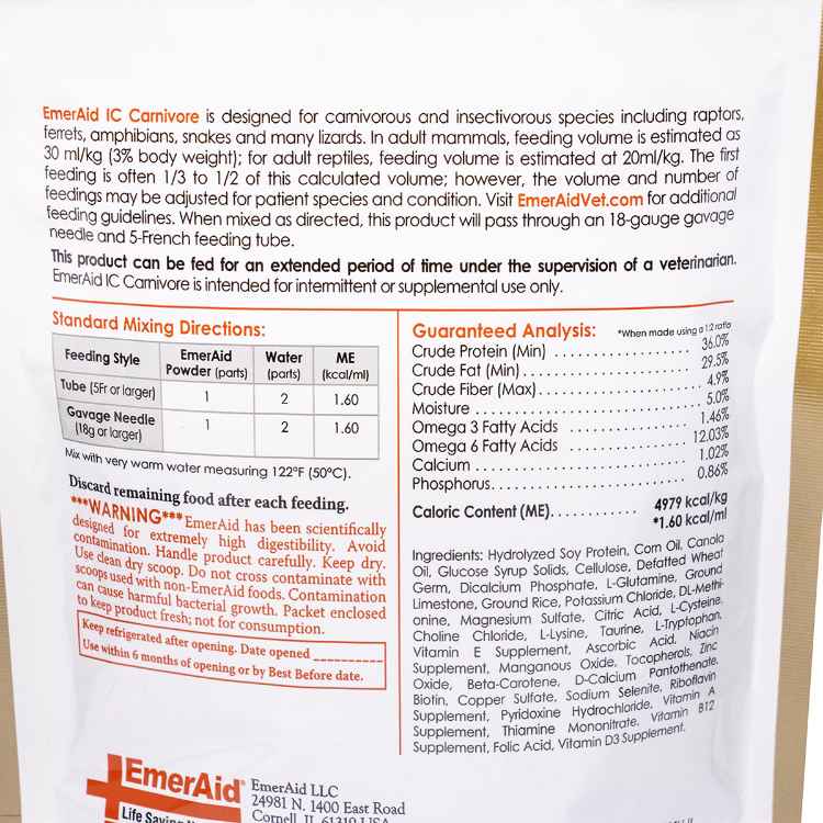 Picture of EMERAID INTENSIVE CARE CARNIVORE - 100g