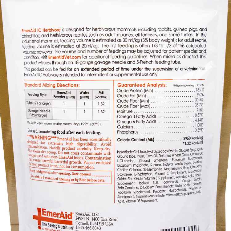 Picture of EMERAID INTENSIVE CARE HERBIVORE - 100g