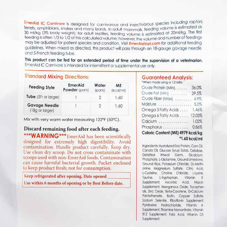 Picture of EMERAID INTENSIVE CARE CARNIVORE - 2kg