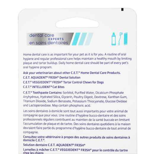 Picture of CET FINGERBRUSH w/ TRIAL POULTRY TOOTHPASTE (CET301) - 0.4oz/12g(su144)
