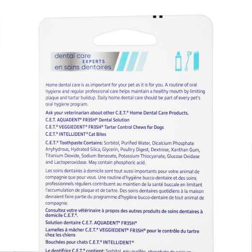 Picture of CET MINI TOOTHBRUSH w/ POULTRY TRIAL TOOTHPASTE (CET302) - 0.4oz/12g (SU144)