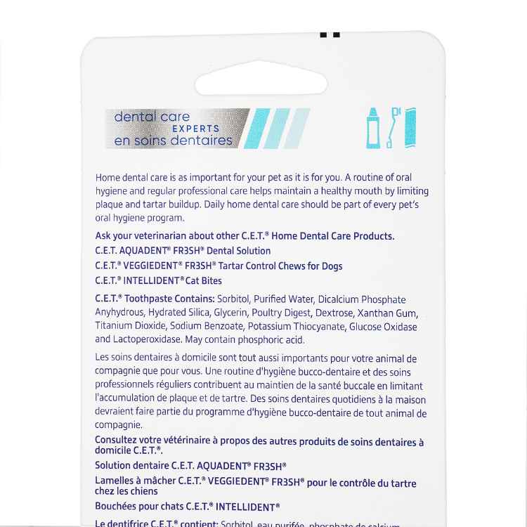 Picture of CET MINI TOOTHBRUSH w/ POULTRY TRIAL TOOTHPASTE (CET302) - 0.4oz/12g (SU144)