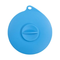 Picture of Pet Food Suction Lid Cover Dexas Blue - 4in