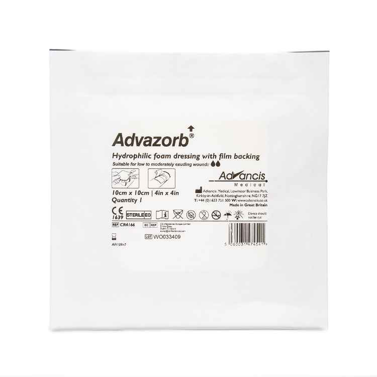 Picture of ADVAZORB FOAM DRESSING 10cm x 10cm - 10's