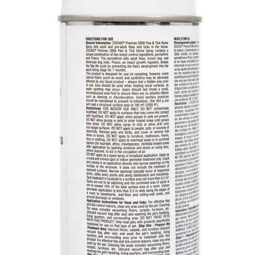 Picture of ZODIAC PREMISE 2000 HOME Flea & Tick SPRAY - 454g/16oz