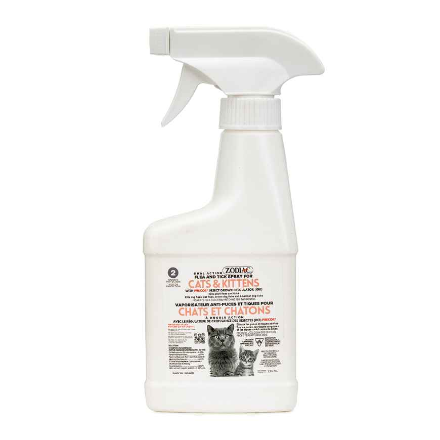 Picture of ZODIAC DUAL ACTION Flea & Tick SPRAY for Cats & Kittens - 236ml