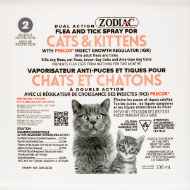 Picture of ZODIAC DUAL ACTION Flea & Tick SPRAY for Cats & Kittens - 236ml