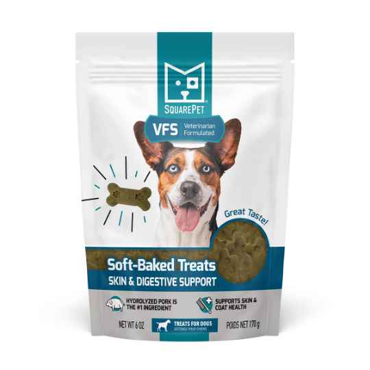 Picture of TREAT CANINE SQUAREPET VFS SKIN&DIGESTIVE SUPPORT Soft Bake - 6oz/170g