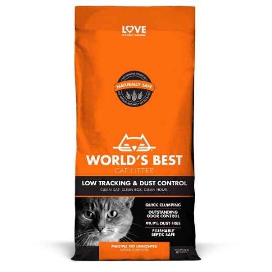 Picture of CAT LITTER WORLDS BEST(KERNEL CORN) Low Tracking & Dust Control - 28lbs/12.7kg