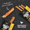 Picture of TREAT CANINE DOGIT SNACK BAR CHICKEN WRAPPED BEEFHIDE SPIRALS 110g - 3/pk