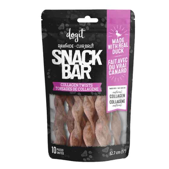 Picture of TREAT CANINE DOGIT SNACK BAR DUCK COLLAGEN TWISTS - 10/pk