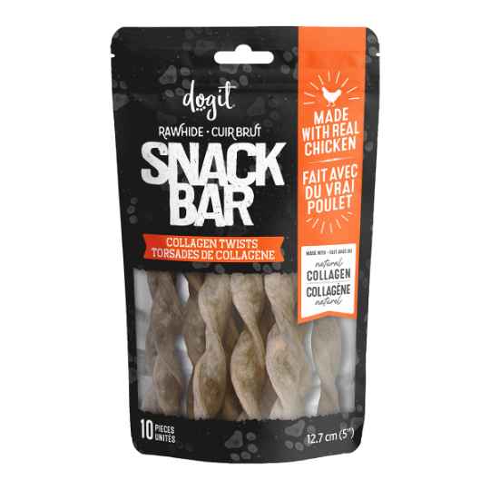 Picture of TREAT CANINE DOGIT SNACK BAR CHICKEN COLLAGEN TWISTS - 10/pk