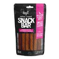 Picture of TREAT CANINE DOGIT SNACK BAR DUCK WRAPPED BEEFHIDE & COLLAGEN TWISTED STICKS - 6/pk