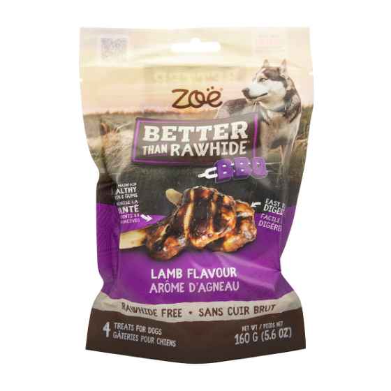 Picture of TREAT CANINE ZOE BETTER THAN RAWHIDE BBQ CHOP Lamb Flavour - 4/pk