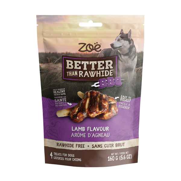 Picture of TREAT CANINE ZOE BETTER THAN RAWHIDE BBQ CHOP Lamb Flavour - 4/pk