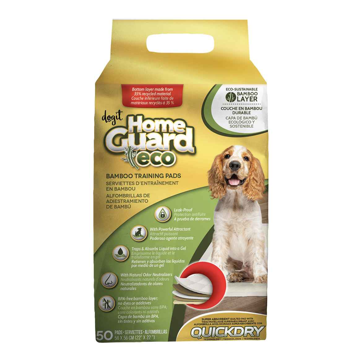 Picture of TRAINING PADS DOGIT HOME GUARD ECO BAMBOO - 50/pk