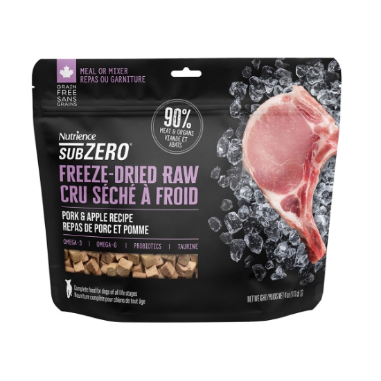 Picture of CANINE NUTRIENCE SUBZERO FD RAW Pork & Apple - 4oz/113g