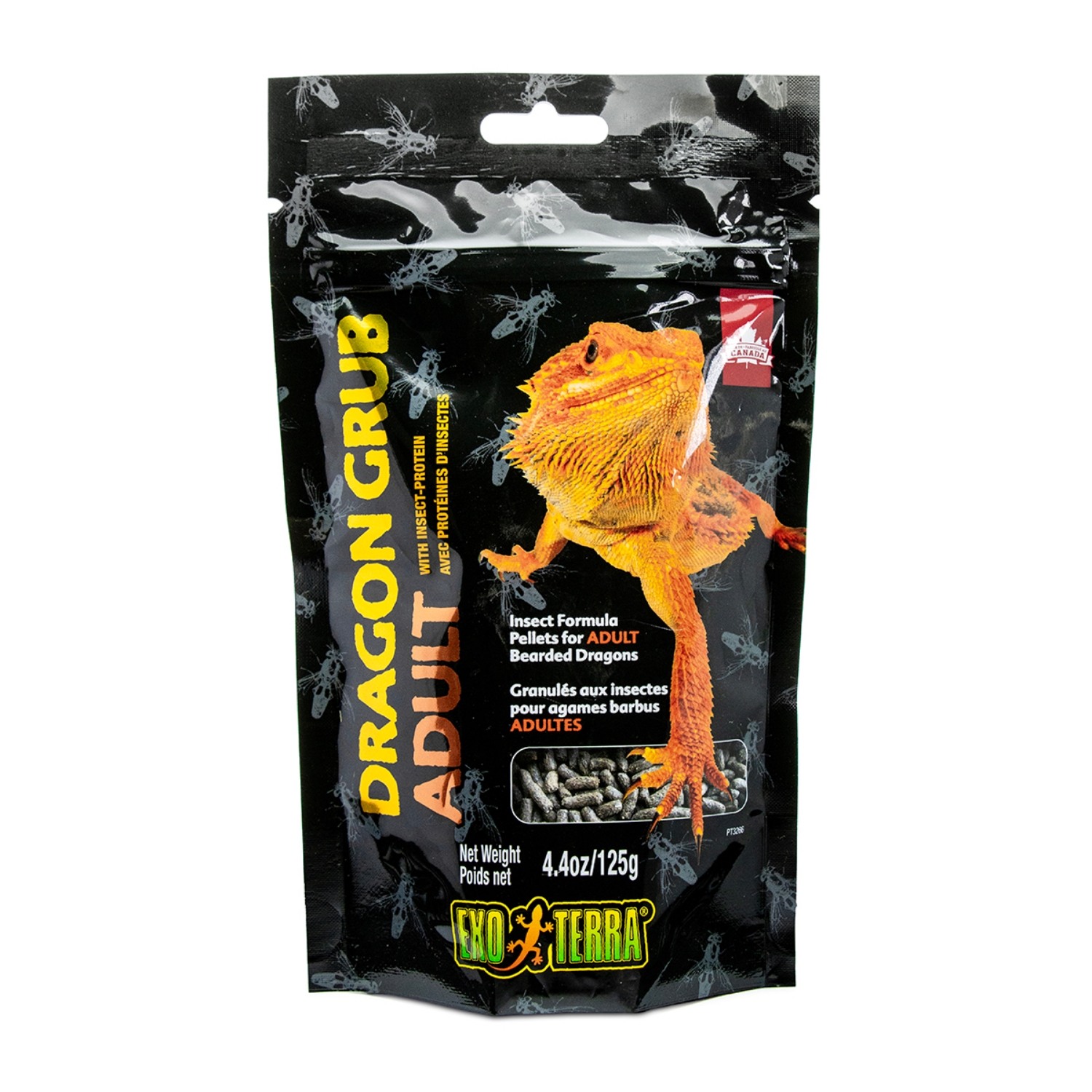 Picture of EXO TERRA DRAGON GRUB PELLETS FOR ADULT BEARDED DRAGONS - 125g