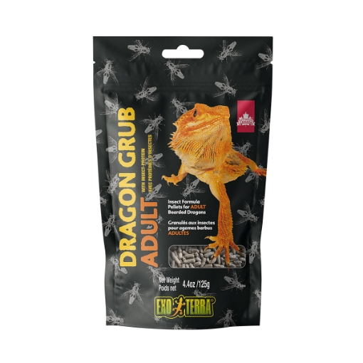 Picture of EXO TERRA DRAGON GRUB PELLETS FOR ADULT BEARDED DRAGONS - 125g