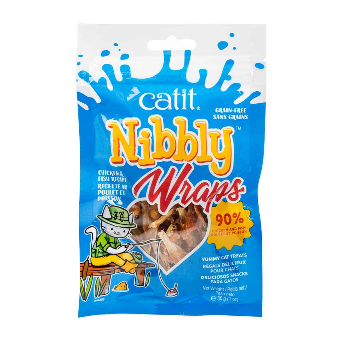 Picture of CATIT NIBBLY WRAPS FELINE TREAT Chicken & Fish - 1oz/30g