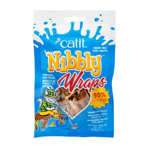 Picture of CATIT NIBBLY WRAPS FELINE TREAT Chicken & Fish - 1oz/30g