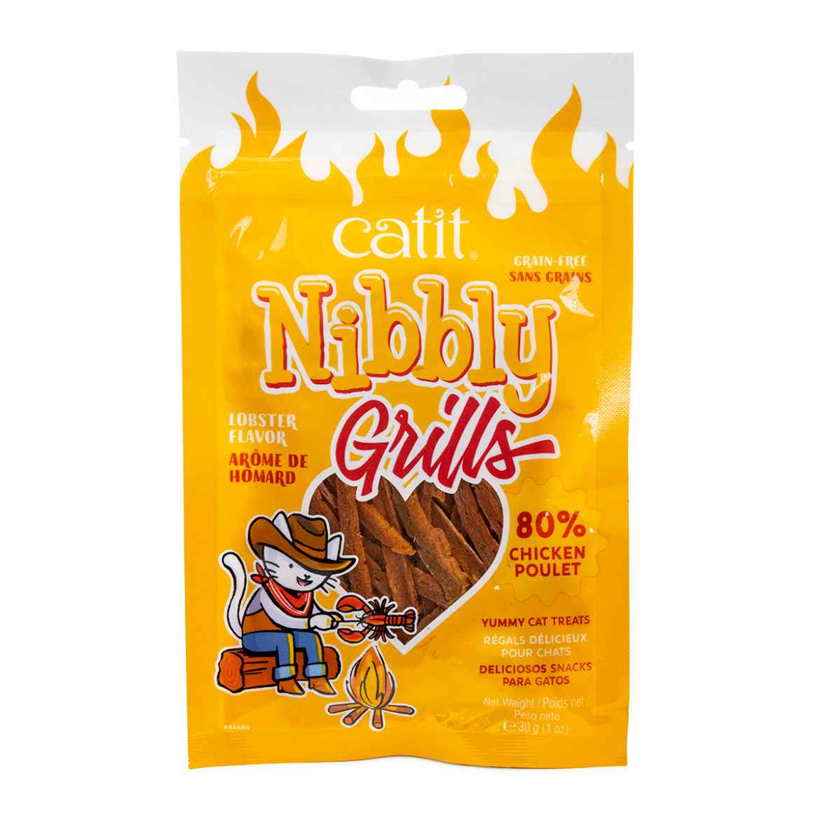 Picture of CATIT NIBBLY GRILLS FELINE TREAT Chicken & Lobster - 1oz/30g