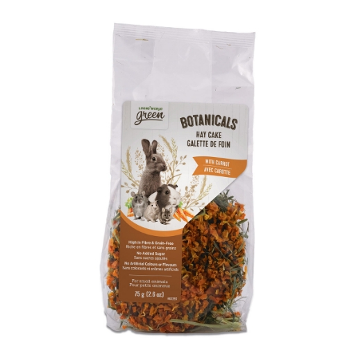 Picture of LIVING WORLD GREEN BOTANICALS HAY CAKE Carrot - 75g