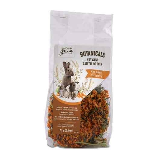 Picture of LIVING WORLD GREEN BOTANICALS HAY CAKE with Carrots - 2.6oz/75g