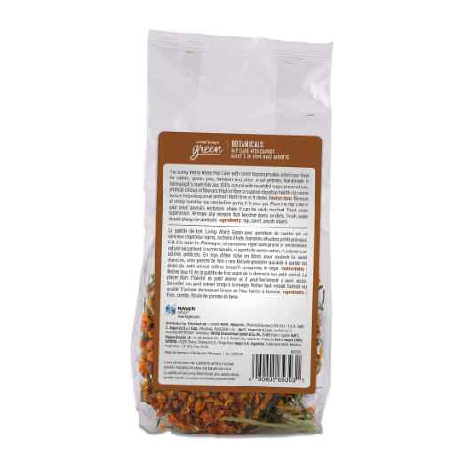 Picture of LIVING WORLD GREEN BOTANICALS HAY CAKE with Carrots - 2.6oz/75g