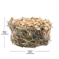 Picture of LIVING WORLD GREEN BOTANICALS HAY CAKE with Parsnip - 2.6oz/75g