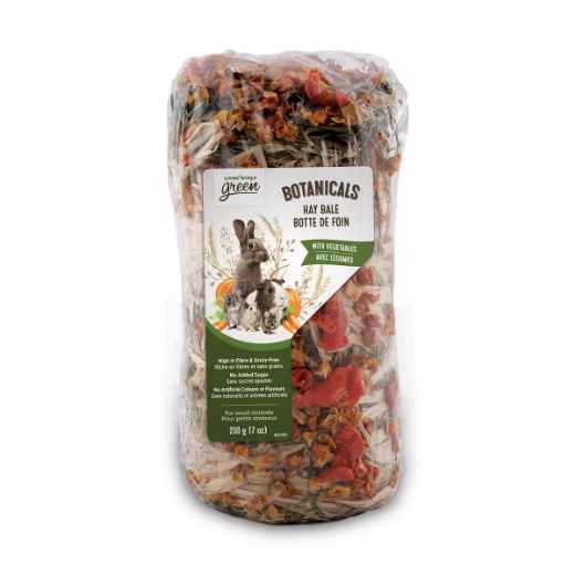 Picture of LIVING WORLD GREEN BOTANICALS HAY BALE with Vegetables - 7oz/200g