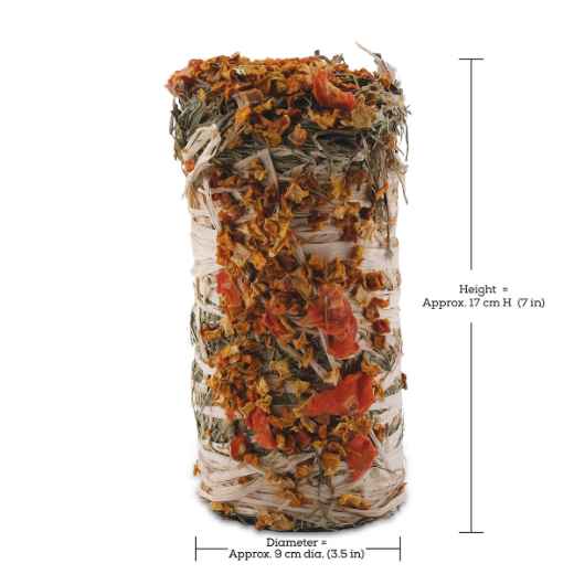 Picture of LIVING WORLD GREEN BOTANICALS HAY BALE with Vegetables - 7oz/200g