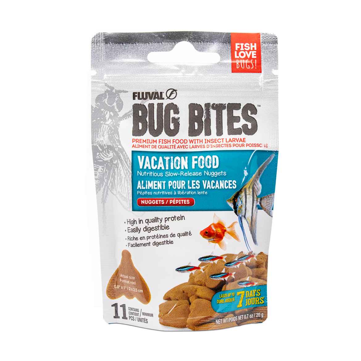 Picture of FLUVAL BUG BITES VACATION FISH FOOD - 0.7oz/20g