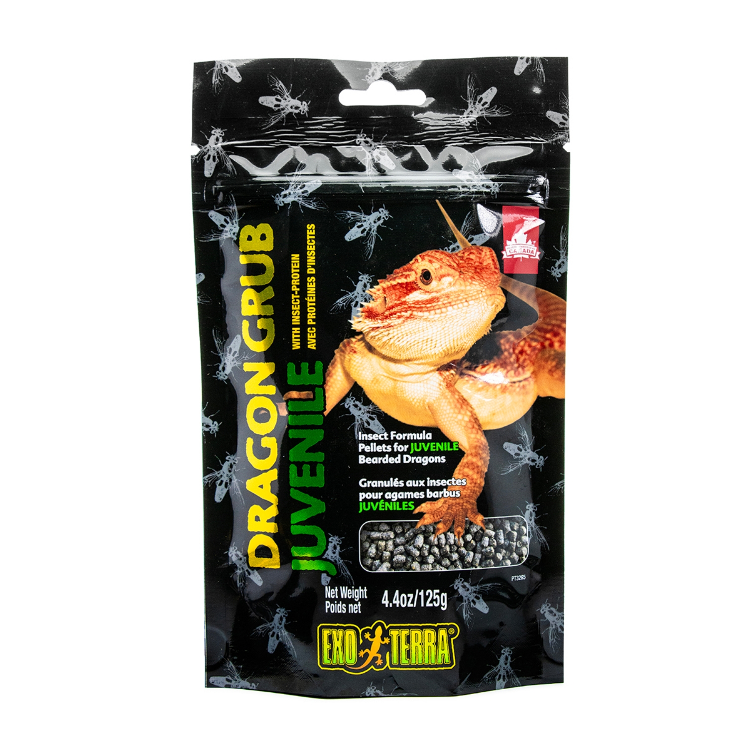Picture of EXO TERRA DRAGON GRUB PELLETS FOR JUVENILE BEARDED DRAGONS - 125g