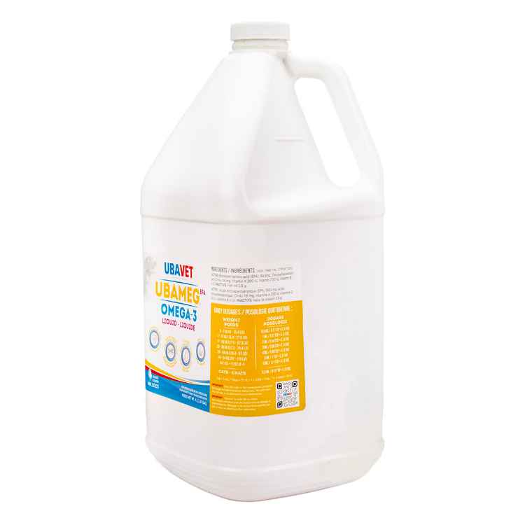 Picture of UBAVET UBAMEG OMEGA 3 FATTY ACID LIQUID - 3.79L