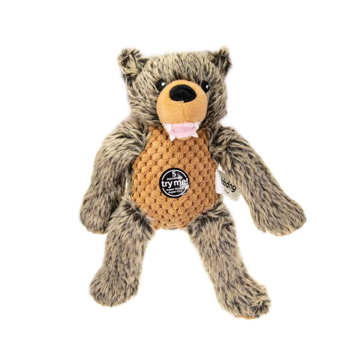 Picture of TOY DOG FABDOG Floppy Grizzly Bear - Small