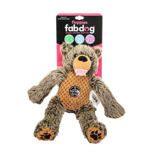 Picture of TOY DOG FABDOG Floppy Grizzly Bear - Small