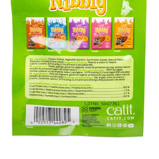 Picture of CATIT NIBBLY JERKY FELINE TREAT Chicken & Fish - 1oz/30g