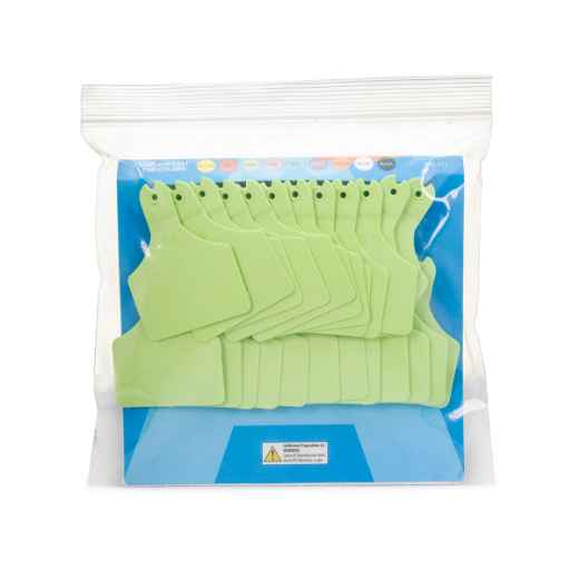 Picture of ALLFLEX  A-TAG CALF V2 one piece GREEN BLANK - 25/bag