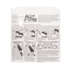 Picture of ALLFLEX  A-TAG CALF one piece ORANGE BLANK - 25/bag