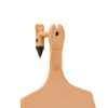 Picture of ALLFLEX  A-TAG FEEDLOT V2 one piece BROWN BLANK - 50/bag