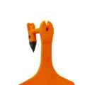Picture of ALLFLEX  A-TAG FEEDLOT V2 one piece DK ORANGE BLANK - 50/bag