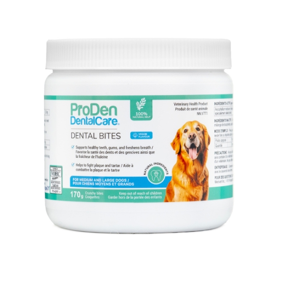 Picture of ProDen DentalCare DENTAL BITES for MED/LRG DOGS VEGGIE FLAVOUR - 170g